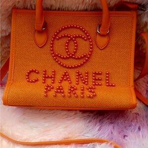 GWP Chanel Orange Tote Bag
